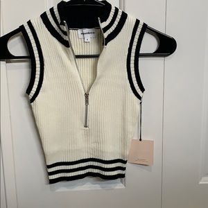 Superdown ribbed crop top. With tags